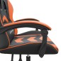 vidaXL Gaming-Stuhl Schwarz und Orange Kunstleder vidaXL Gaming-Stuhl Schwarz und Orange Kunstleder