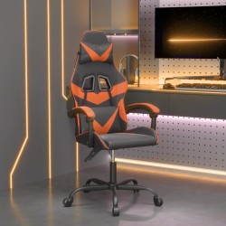 vidaXL Gaming-Stuhl Schwarz und Orange Kunstleder