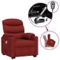 vidaXL Massagesessel mit Aufstehhilfe Weinrot Stoff vidaXL Massagesessel mit Aufstehhilfe Weinrot Stoff