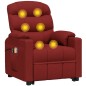 vidaXL Massagesessel mit Aufstehhilfe Weinrot Stoff vidaXL Massagesessel mit Aufstehhilfe Weinrot Stoff