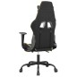 vidaXL Gaming-Stuhl mit Fußstütze Schwarz und Golden Kunstleder vidaXL Gaming-Stuhl mit Fußstütze Schwarz und Golden Kunstleder