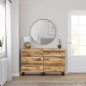 vidaXL Sideboards 2 Stk. 60x33x75 cm Raues Mangoholz vidaXL Sideboards 2 Stk. 60x33x75 cm Raues Mangoholz