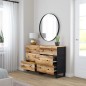 vidaXL Sideboards 2 Stk. 60x33x75 cm Raues Mangoholz vidaXL Sideboards 2 Stk. 60x33x75 cm Raues Mangoholz