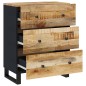 vidaXL Sideboards 2 Stk. 60x33x75 cm Raues Mangoholz vidaXL Sideboards 2 Stk. 60x33x75 cm Raues Mangoholz