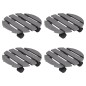 vidaXL Pflanzenroller 4 Stk. Grau Ø30x7,5 cm WPC vidaXL Pflanzenroller 4 Stk. Grau Ø30x7,5 cm WPC