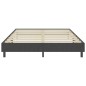 Boxspring-Bettgestell Grau Stoff 180x200 cm Boxspring-Bettgestell Grau Stoff 180x200 cm