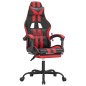 vidaXL Gaming-Stuhl mit Fußstütze Schwarz und Rot Kunstleder vidaXL Gaming-Stuhl mit Fußstütze Schwarz und Rot Kunstleder