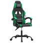 vidaXL Gaming-Stuhl Schwarz und Grün Kunstleder vidaXL Gaming-Stuhl Schwarz und Grün Kunstleder