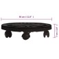 vidaXL Pflanzenroller 2 Stk. 30 cm Durchmesser Schwarz 170 kg vidaXL Pflanzenroller 2 Stk. 30 cm Durchmesser Schwarz 170 kg