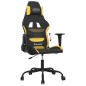 vidaXL Gaming-Stuhl Schwarz und Gelb Stoff vidaXL Gaming-Stuhl Schwarz und Gelb Stoff