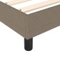 vidaXL Boxspringbett mit Matratze Taupe 140x200 cm Stoff vidaXL Boxspringbett mit Matratze Taupe 140x200 cm Stoff