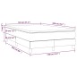vidaXL Boxspringbett mit Matratze Hellgrau 120x200 cm Stoff vidaXL Boxspringbett mit Matratze Hellgrau 120x200 cm Stoff