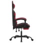 vidaXL Gaming-Stuhl mit Fußstütze Schwarz und Rot Kunstleder vidaXL Gaming-Stuhl mit Fußstütze Schwarz und Rot Kunstleder