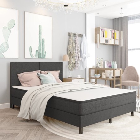 vidaXL Kopfteil Dunkelgrau Stoff 140×200 cm 