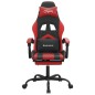 vidaXL Gaming-Stuhl mit Fußstütze Schwarz und Rot Kunstleder vidaXL Gaming-Stuhl mit Fußstütze Schwarz und Rot Kunstleder