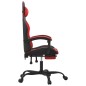 vidaXL Gaming-Stuhl mit Fußstütze Schwarz und Rot Kunstleder vidaXL Gaming-Stuhl mit Fußstütze Schwarz und Rot Kunstleder