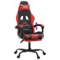 vidaXL Gaming-Stuhl mit Fußstütze Schwarz und Rot Kunstleder vidaXL Gaming-Stuhl mit Fußstütze Schwarz und Rot Kunstleder