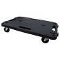 vidaXL Transportroller 3 Stk. Schwarz 58x38x12 cm Polypropylen vidaXL Transportroller 3 Stk. Schwarz 58x38x12 cm Polypropylen