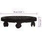 vidaXL Pflanzenroller 3 Stk. 30 cm Durchmesser Schwarz 170 kg vidaXL Pflanzenroller 3 Stk. 30 cm Durchmesser Schwarz 170 kg