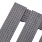 vidaXL Pflanzenroller 4 Stk. Grau 30x30x7,5 cm WPC vidaXL Pflanzenroller 4 Stk. Grau 30x30x7,5 cm WPC