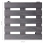 vidaXL Pflanzenroller 4 Stk. Grau 30x30x7,5 cm WPC vidaXL Pflanzenroller 4 Stk. Grau 30x30x7,5 cm WPC