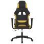 vidaXL Gaming-Stuhl Schwarz und Gelb Stoff vidaXL Gaming-Stuhl Schwarz und Gelb Stoff