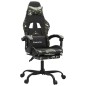 vidaXL Gaming-Stuhl mit Fußstütze Schwarz und Tarnfarben Kunstleder vidaXL Gaming-Stuhl mit Fußstütze Schwarz und Tarnfarben Kunstleder