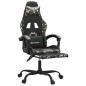 vidaXL Gaming-Stuhl mit Fußstütze Schwarz und Tarnfarben Kunstleder vidaXL Gaming-Stuhl mit Fußstütze Schwarz und Tarnfarben Kunstleder