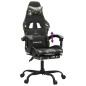 vidaXL Gaming-Stuhl mit Fußstütze Schwarz und Tarnfarben Kunstleder vidaXL Gaming-Stuhl mit Fußstütze Schwarz und Tarnfarben Kunstleder