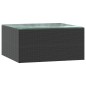 vidaXL 7-tlg. Garten-Lounge-Set mit Auflagen Poly Rattan Schwarz vidaXL 7-tlg. Garten-Lounge-Set mit Auflagen Poly Rattan Schwarz