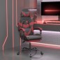 vidaXL Gaming-Stuhl mit Fußstütze Schwarz und Weinrot Kunstleder vidaXL Gaming-Stuhl mit Fußstütze Schwarz und Weinrot Kunstleder