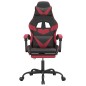vidaXL Gaming-Stuhl mit Fußstütze Schwarz und Weinrot Kunstleder vidaXL Gaming-Stuhl mit Fußstütze Schwarz und Weinrot Kunstleder