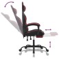 vidaXL Gaming-Stuhl mit Fußstütze Schwarz und Weinrot Kunstleder vidaXL Gaming-Stuhl mit Fußstütze Schwarz und Weinrot Kunstleder