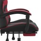 vidaXL Gaming-Stuhl mit Fußstütze Schwarz und Weinrot Kunstleder vidaXL Gaming-Stuhl mit Fußstütze Schwarz und Weinrot Kunstleder