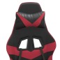 vidaXL Gaming-Stuhl mit Fußstütze Schwarz und Weinrot Kunstleder vidaXL Gaming-Stuhl mit Fußstütze Schwarz und Weinrot Kunstleder