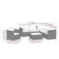 vidaXL 7-tlg. Garten-Lounge-Set mit Auflagen Poly Rattan Schwarz vidaXL 7-tlg. Garten-Lounge-Set mit Auflagen Poly Rattan Schwarz