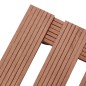 vidaXL Pflanzenroller 4 Stk. Braun 30x30x7,5 cm WPC vidaXL Pflanzenroller 4 Stk. Braun 30x30x7,5 cm WPC