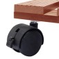 vidaXL Pflanzenroller 4 Stk. Braun 30x30x7,5 cm WPC vidaXL Pflanzenroller 4 Stk. Braun 30x30x7,5 cm WPC