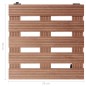 vidaXL Pflanzenroller 4 Stk. Braun 30x30x7,5 cm WPC vidaXL Pflanzenroller 4 Stk. Braun 30x30x7,5 cm WPC