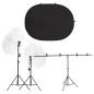 vidaXL Fotostudio-Set mit Leuchten und Hintergrund vidaXL Fotostudio-Set mit Leuchten und Hintergrund