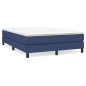 vidaXL Boxspringbett mit Matratze Blau 140x190 cm Stoff vidaXL Boxspringbett mit Matratze Blau 140x190 cm Stoff