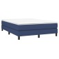 vidaXL Boxspringbett mit Matratze Blau 140x190 cm Stoff vidaXL Boxspringbett mit Matratze Blau 140x190 cm Stoff