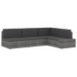 vidaXL Modulares Sofa-Eckteil mit Armlehne (rechts) Poly Rattan Braun vidaXL Modulares Sofa-Eckteil mit Armlehne (rechts) Poly Rattan Braun