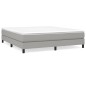 vidaXL Boxspringbett mit Matratze Hellgrau 180x200 cm Stoff vidaXL Boxspringbett mit Matratze Hellgrau 180x200 cm Stoff