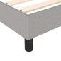vidaXL Boxspringbett mit Matratze Hellgrau 180x200 cm Stoff vidaXL Boxspringbett mit Matratze Hellgrau 180x200 cm Stoff