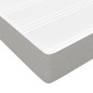 vidaXL Boxspringbett mit Matratze Hellgrau 180x200 cm Stoff vidaXL Boxspringbett mit Matratze Hellgrau 180x200 cm Stoff