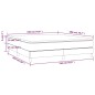 vidaXL Boxspringbett mit Matratze Hellgrau 180x200 cm Stoff vidaXL Boxspringbett mit Matratze Hellgrau 180x200 cm Stoff