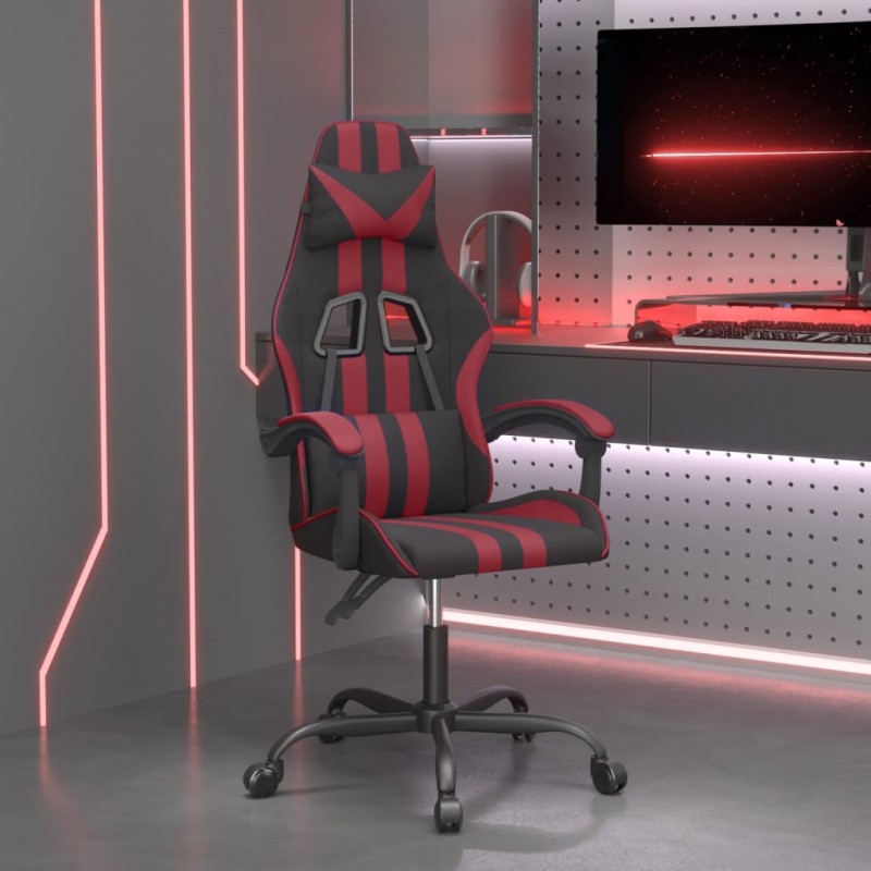vidaXL Gaming-Stuhl Schwarz und Weinrot Kunstleder vidaXL Gaming-Stuhl Schwarz und Weinrot Kunstleder