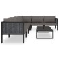 vidaXL 7-tlg. Garten-Lounge-Set mit Auflagen Poly Rattan Anthrazit vidaXL 7-tlg. Garten-Lounge-Set mit Auflagen Poly Rattan Anthrazit
