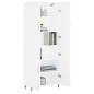 vidaXL Highboard Weiß 69,5x34x180 cm Holzwerkstoff vidaXL Highboard Weiß 69,5x34x180 cm Holzwerkstoff